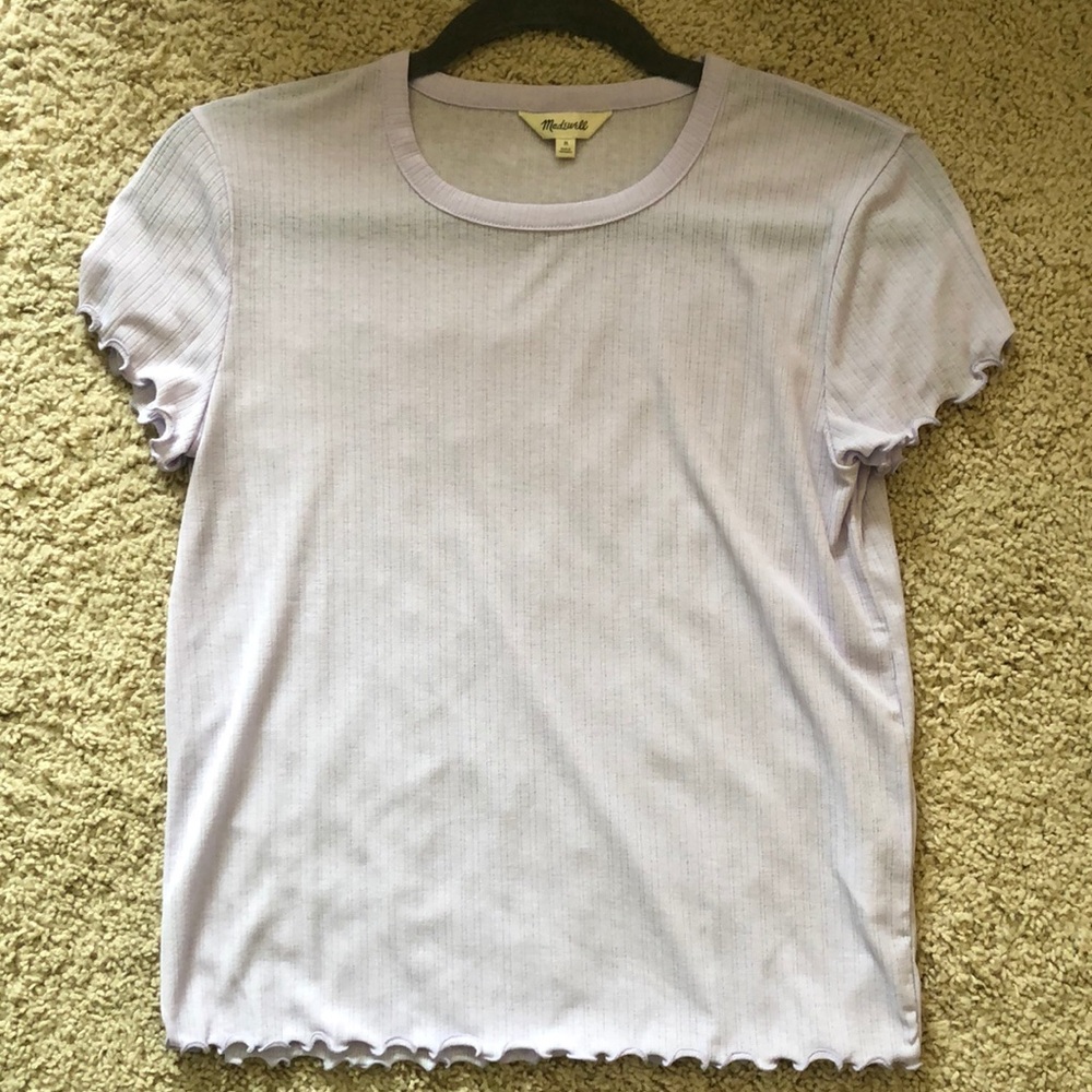 Sheer madewell purple top